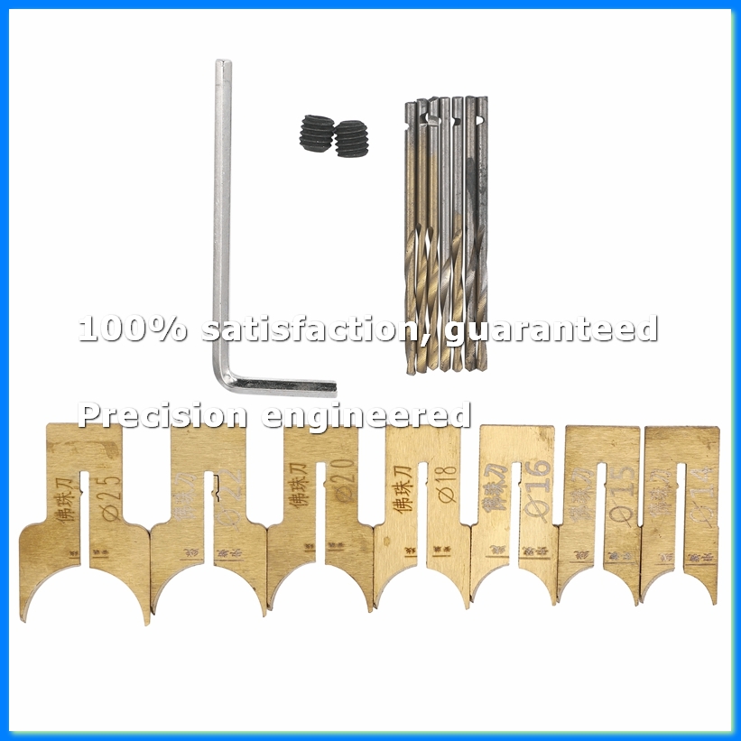 Drill Bits - Zestaw frezów do drewna z wiertłami