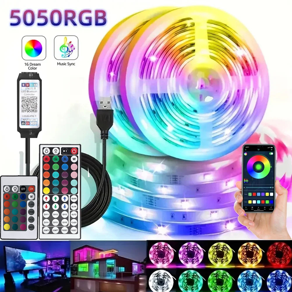 Led Strip Lights - Inteligentna taśma LED RGB do gier,
