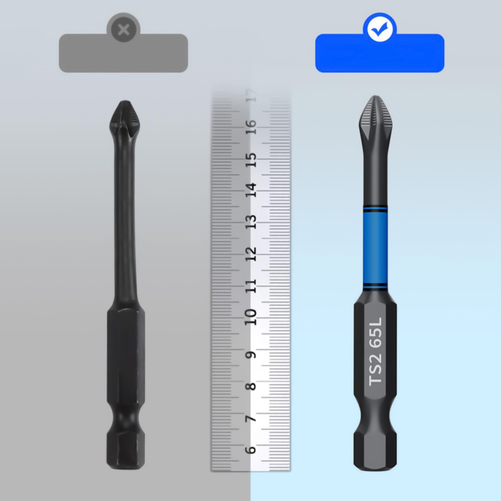 Drill Bits - Zestaw bitów do wkrętarki 6-częściowy, magnetyczny,