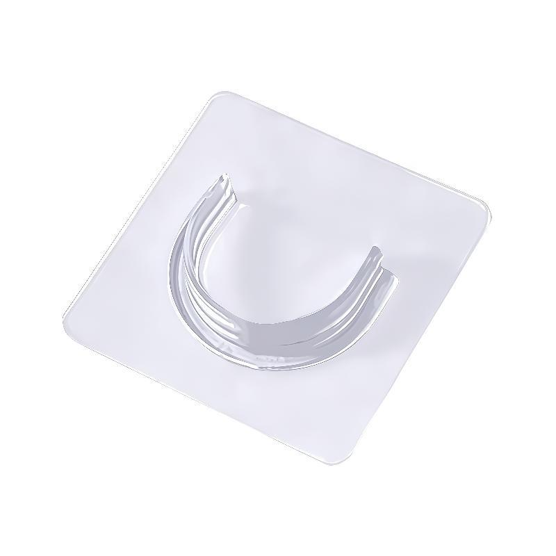 Curtain Rods - 4 szt. Przezroczyste, samoprzylepne uchwyty do
