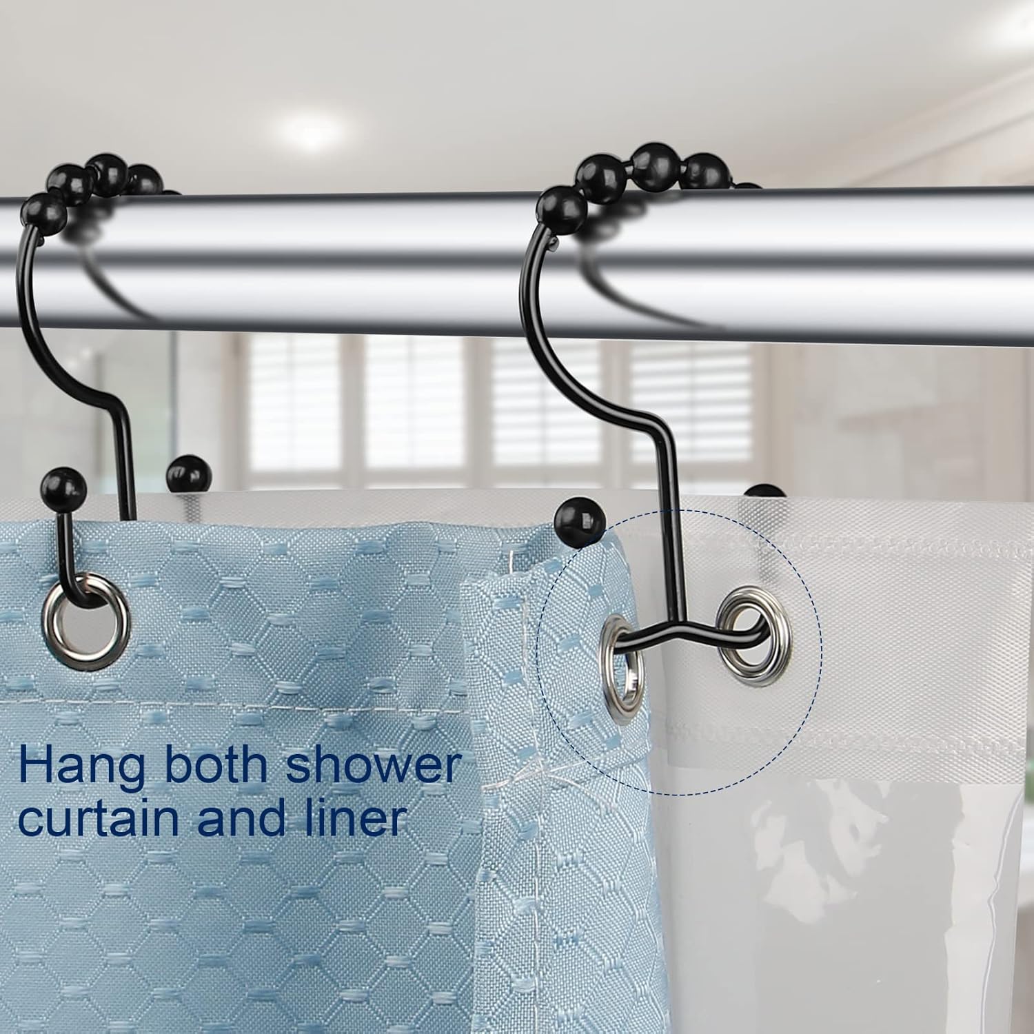 Hak do zasłony prysznicowej, w – Curtain Rods recenzja i cena