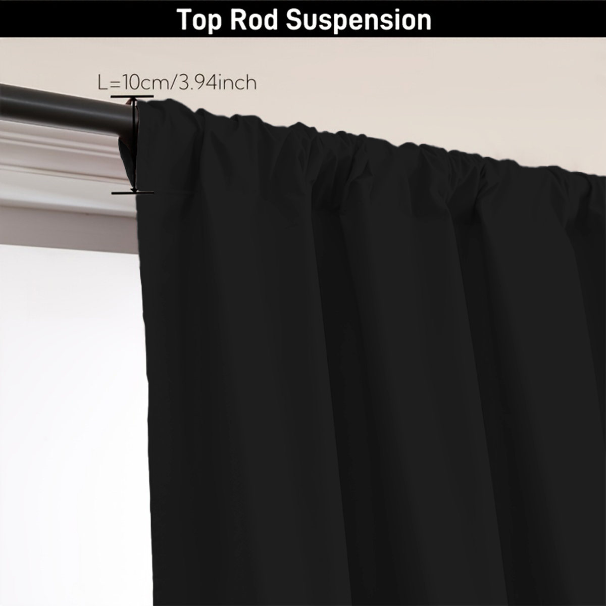 1 sztuka prostej, jednolitej,  – Curtain Rods recenzja i cena