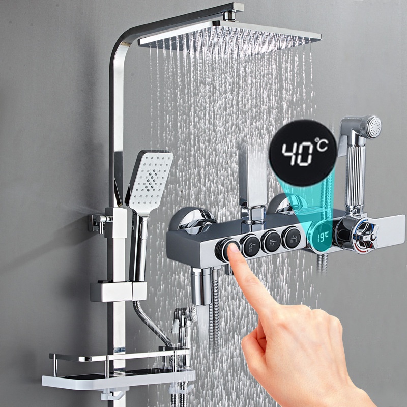 Luksusowy Srebrny Prysznicowy  – Faucet recenzja i cena