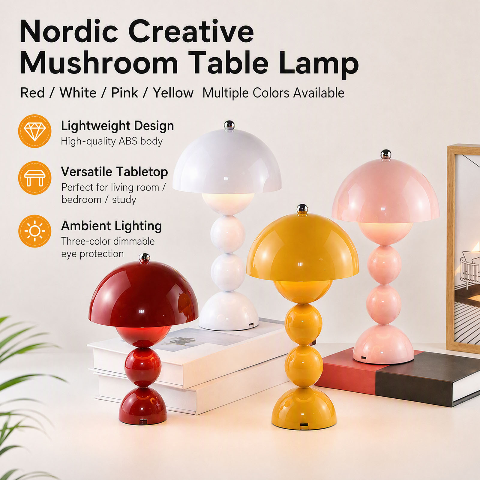 Lampa stołowa w kształcie grzy – Light Switch recenzja i cena