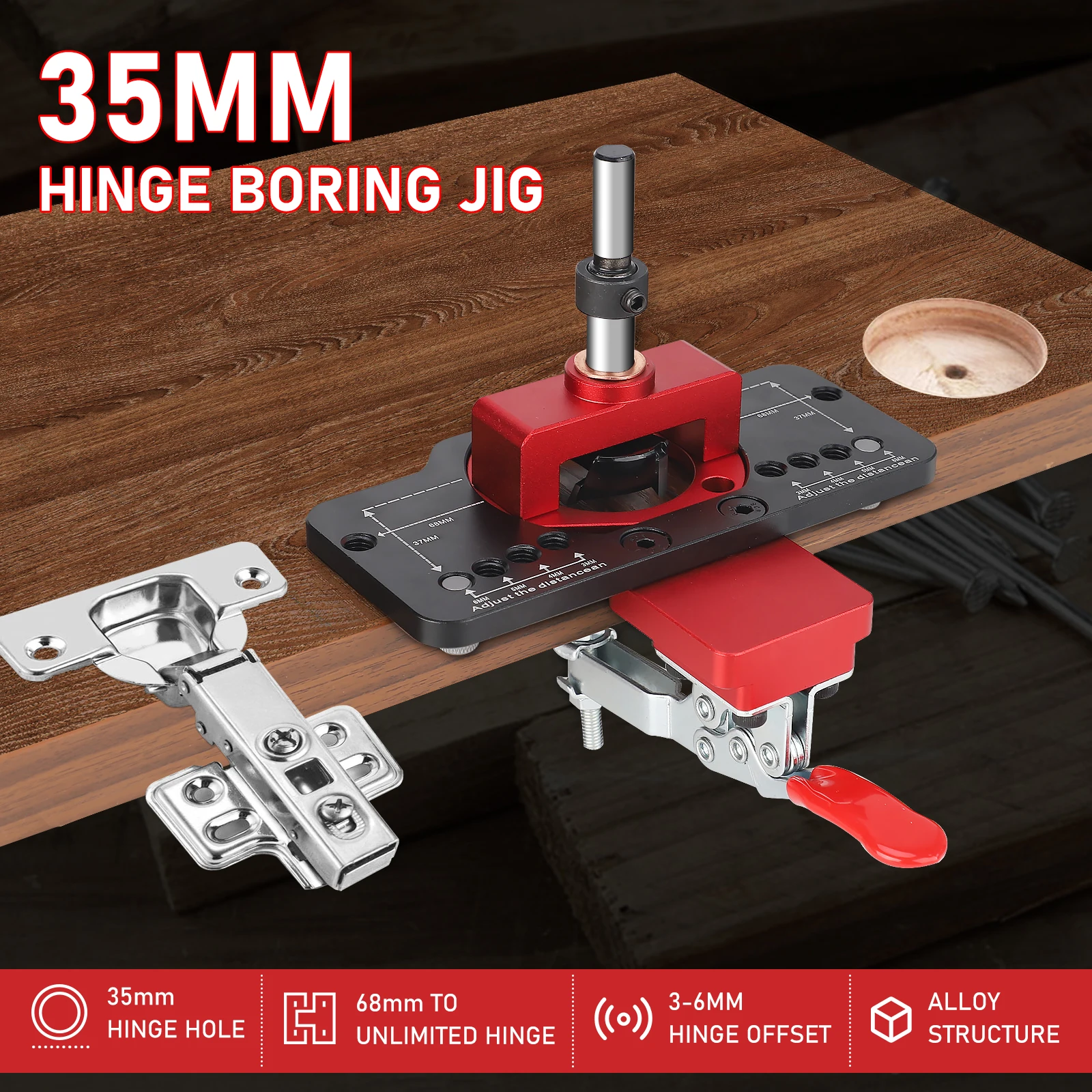 Szablon do zawiasów 35 mm, sza – Cabinet Hinges recenzja i cena