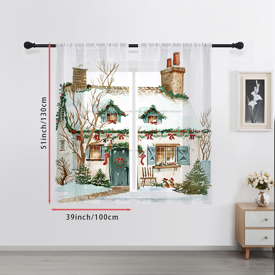 2 sztuki zimowych, prześwitują – Curtain Rods recenzja i cena